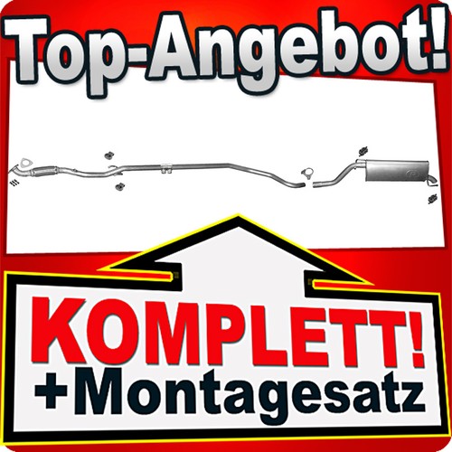 Auspuff für opel corsa - auspuff, e