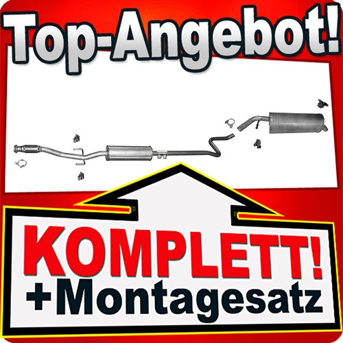 Auspuff für citroën - auspuff, c3