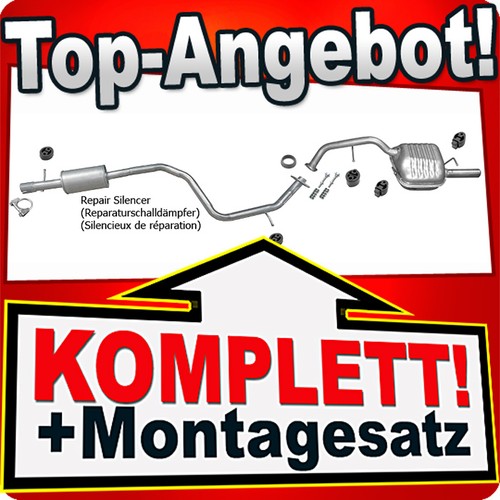 Auspuff für mazda 2 - auspuff,