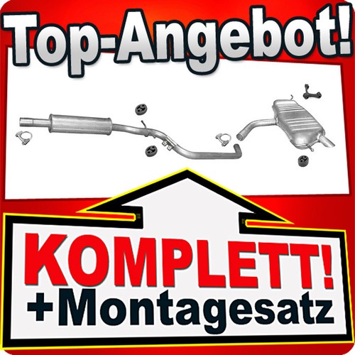 Auspuff für golf plus 6 - golf, 1.6