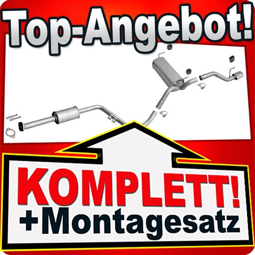 Auspuff mit msd - für, opel