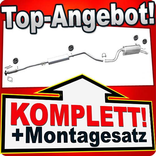 Auspuff für fiat idea - für, 1.4