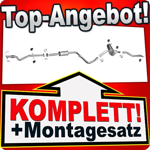 Auspuff mit msd für opel - auspuff,