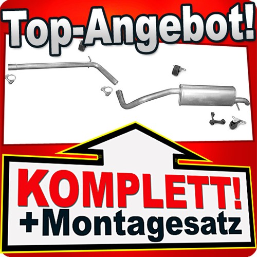 Auspuff für skoda - für, fabia